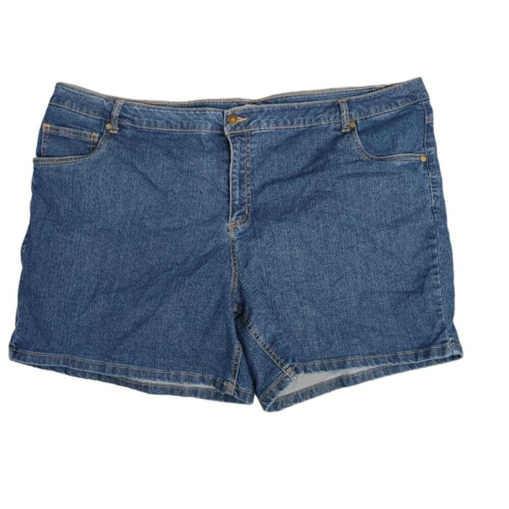 Woman Within Jean Shorts 26W Denim Blue
